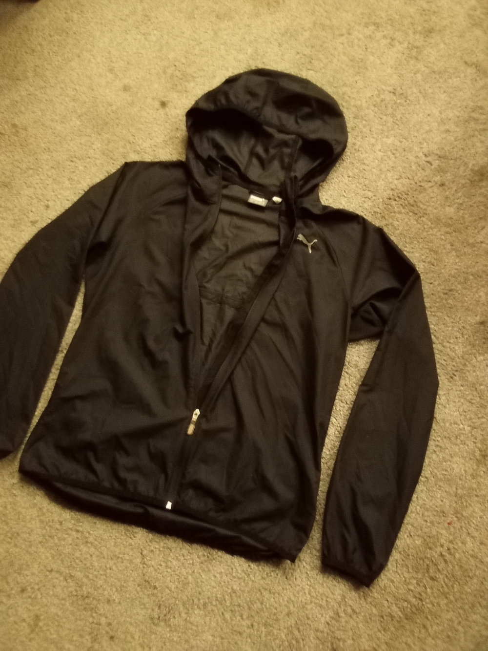 Puma Black Hooded Zip Jacket